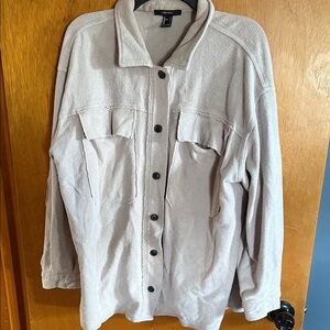 Forever 21 Light Tan Utility Shacket